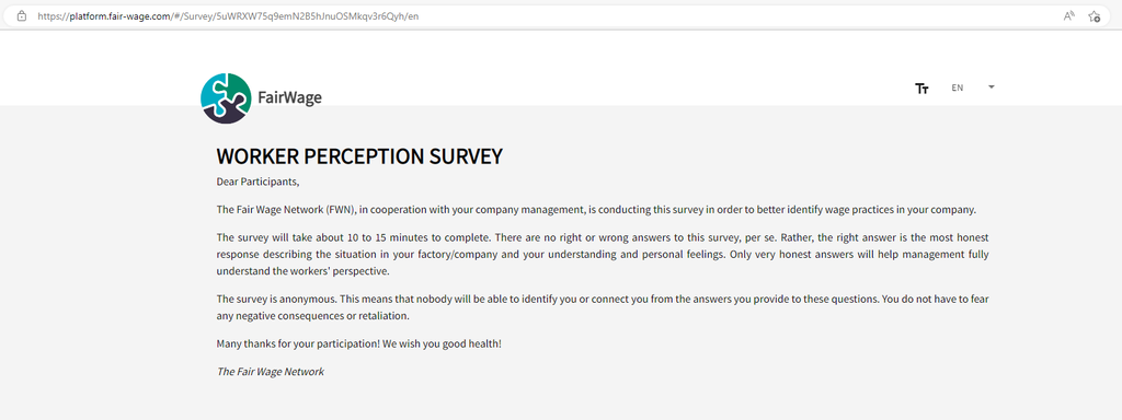Step 3: Living Wage Validation and Certification for your company